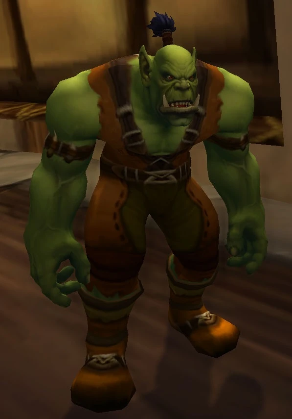 World Orc Male Warlock Trainer
