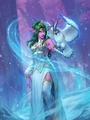 Ice Lady Tyrande alternate hero skin for the priest class.
