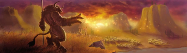 Tauren shaman concept art.