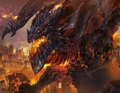 Deathwing terrorizes Stormwind.