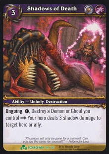 Shadows of Death TCG Card