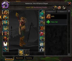 Character info BfA Equipment