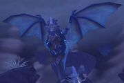 Malygos flying above the Nexus.