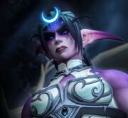 Tyrande fully empowered by the Night Warrior.
