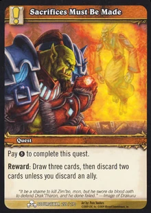 Sacrifices Must Be Made TCG Card