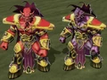 Unique Starcraft II editor remodeled units from Warcraft III.