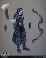 Concept art of Sylvanas' Eternity's End model.