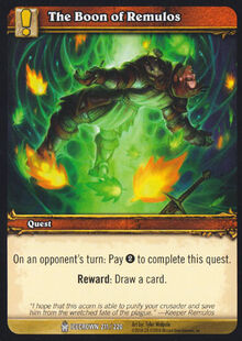 The Boon of Remulos TCG Card