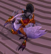 A transformed player on a mount.