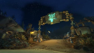 Entrance to Bondo's Yard on Mechagon Island