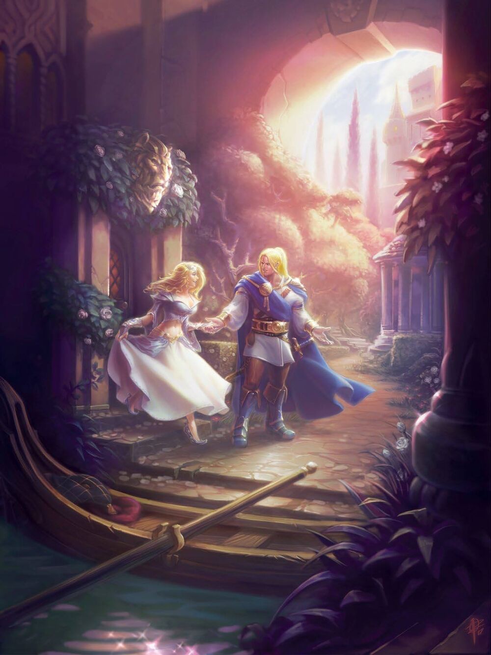 Prince Arthas Menethil sneaking around with Lady Jaina Proudmoore