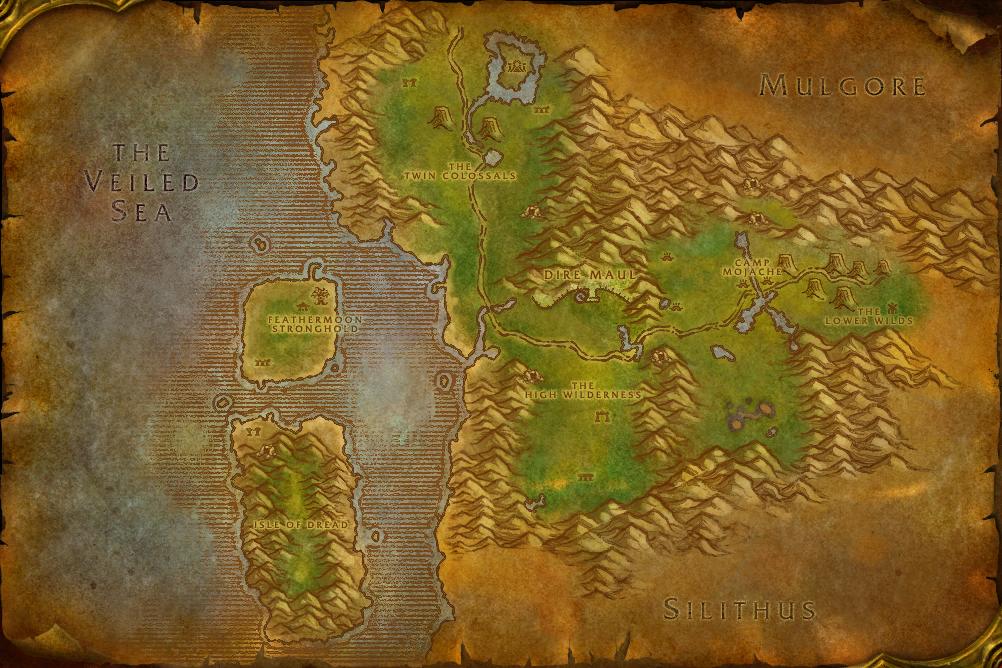 Dire Maul Entrance Map Dire Maul - Wowpedia - Your Wiki Guide To The World Of Warcraft