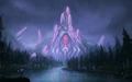 Fan art of the Exodar in Azuremyst Isle.