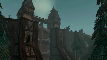 The Greymane Wall as it appears in the official trailer of Cataclysm.