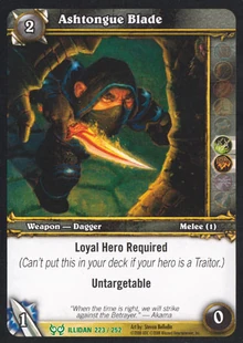 Ashtongue Blade TCG Card