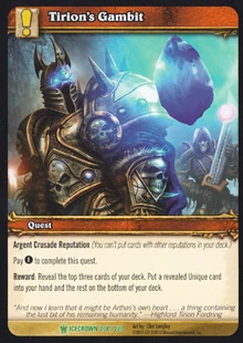 Tirion's Gambit TCG Card