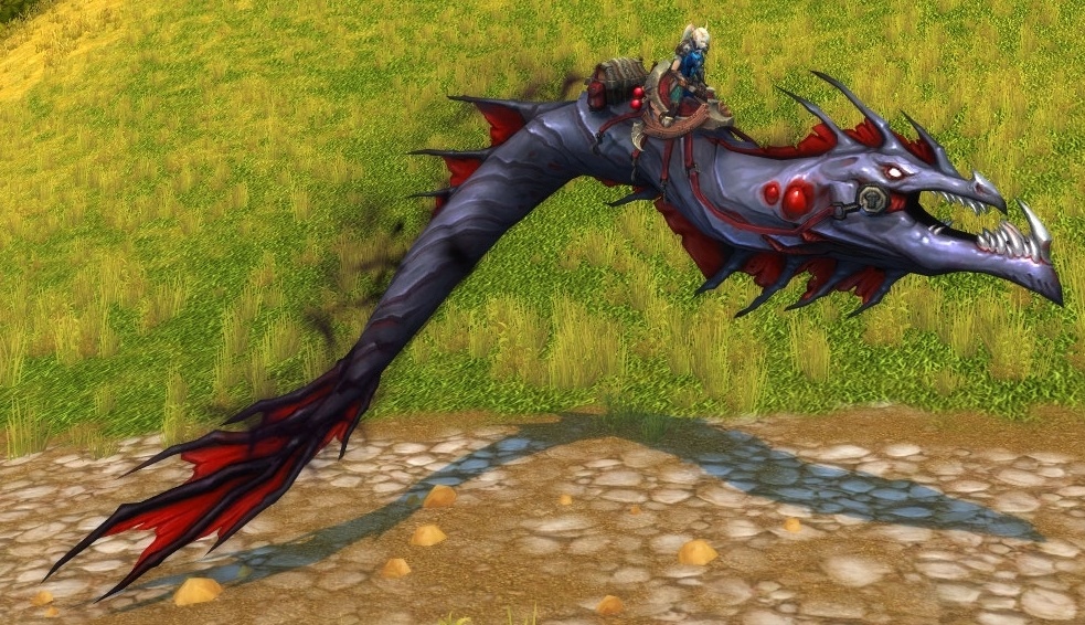 The Nazjatar Blood Serpent is a shadow serpent flying mount that drops from...