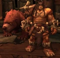Rexxar, a half-ogre half-orc.