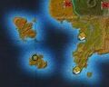 The alpha map with the islands.