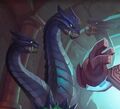 A hydra as seen in a piece of Hearthstone artwork.