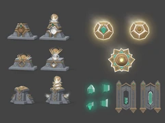 Concept art of Progenitor props.