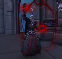 Inquisitor TraianCorrupt venthyr overseeing the condemnation of redeemed souls.