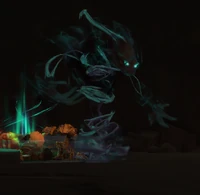 Withering PresenceA manifestation of dark magic poisoning Baine's soul.