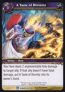 A Taste of Divinity TCG Card