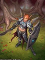 A blood elf paladin by Glenn Rane.