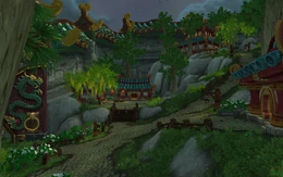 Jade Temple Grounds village