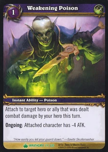 Weakening Poison TCG Card
