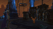 Sylvanas talking to the imprisoned Anduin at the Tremaculum.