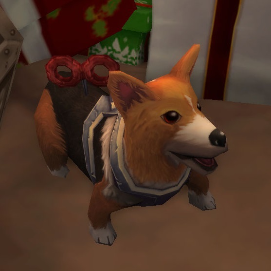 Overtuned Corgi Goggles Toy in World of Warcraft game