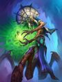 A venomancer in Hearthstone.