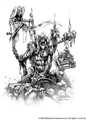 Epic necromancer in the Warcraft RPG.