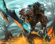 Worgen death knight by stephencrowe-d3g52m7