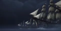 The fleet sailing into battle.