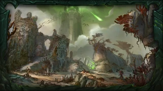 Early art of the Broken Shore, before being reimagined