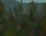 The shabby settlement of Tarren Mill before the Cataclysm.
