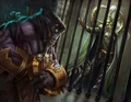 Akama with imprisoned Maiev Shadowsong.