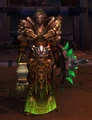 A female fel orc on alternate Draenor.