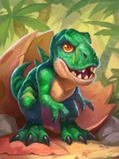 Krush as a hatchling in Hearthstone Mercenaries.