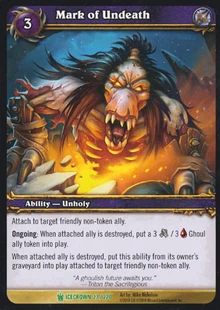 Mark of Undeath TCG Card