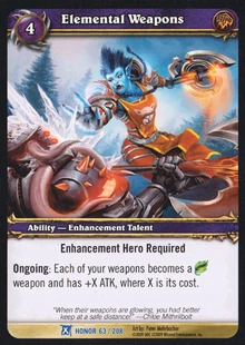 Elemental Weapons TCG Card