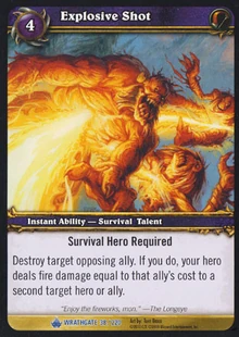 Explosive Shot TCG Card