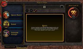 The Rated pane, as of 