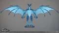 Concept art of a male dracthyr, before the artists decided to make them androgynous.