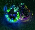 Illidan affrontant Arthas.