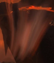 A Thermal Vent in the Fireplume Peak