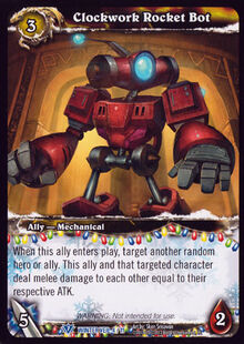 Clockwork Rocket Bot Tcg Wowpedia Your Wiki Guide To The World Of Warcraft Clockwork Rocket Bot Tcg Wowpedia Your Wiki Guide To The World Of Warcraft